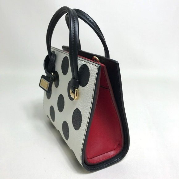 DOLCE&GABBANA Dot pattern Hand Bag Mini Shoulder Bag 2 way bag - Picture 3 of 12
